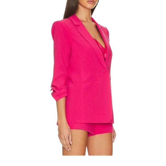 Cinq à Sept Khloe Blazer In Fuchsia Pink - Picture 5 of 16